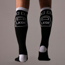 Calcetines Largos Keep Them On Locker Gear Negro Y Blanco