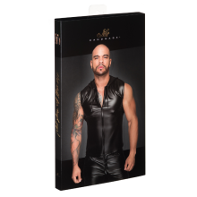 Camisa Con Capucha Wetlook Noir Handmade H062