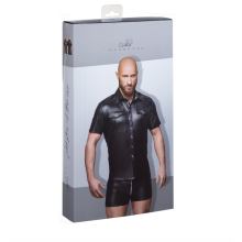 Camisa Wetlook Noir Handmade H011