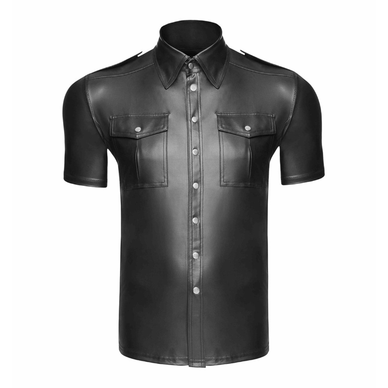 Camisa Wetlook Noir Handmade H011