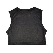 Camiseta Corta Negra Brillos