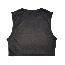 Camiseta Corta Negra Brillos