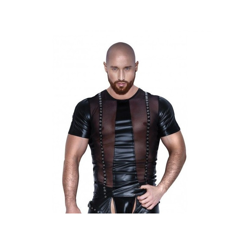 Camiseta Handmade H049 Unchained Tulle Eyelet Noir