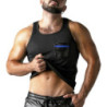 Camiseta Locker Gear Look At Harder LK1053 Negro y Azul