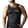 Camiseta Locker Gear Look At Harder LK1053 Negro y Blanco