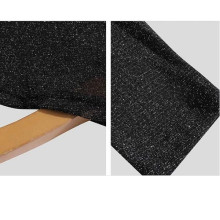 Camiseta Negra Semitransparente Brillos