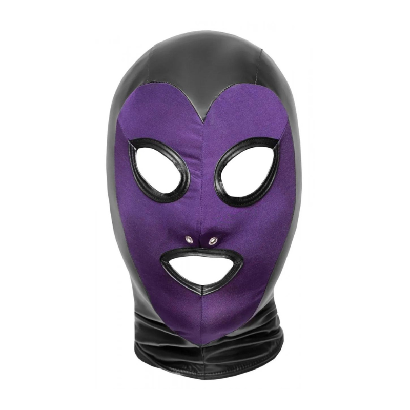 Capucha Sumisión Abierta Bad Kitty Negro/Lila