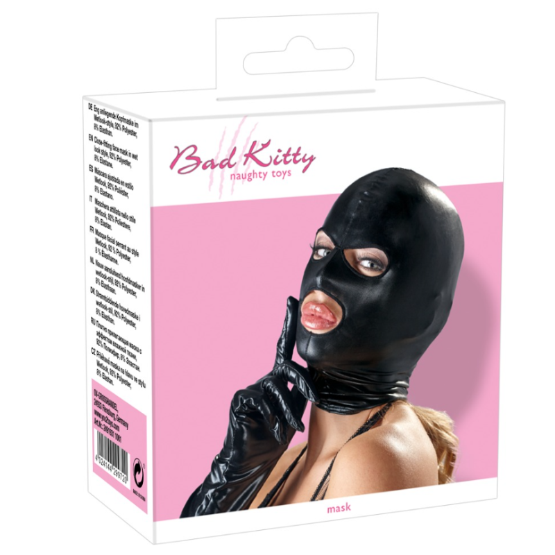 Capucha Sumisión Bad Kitty Abertura Ojos y Boca