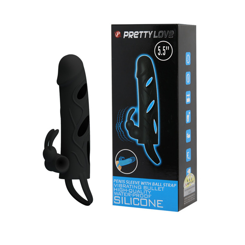 Funda Silicona Pene Rabbit Vibrador Pretty Love