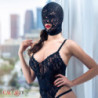 Capucha Sumisión Scandal Abertura Boca Lace Hood