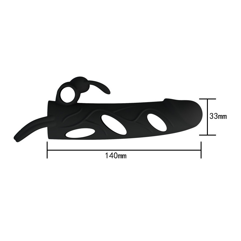 Funda Silicona Pene Rabbit Vibrador Pretty Love