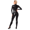 Catsuit Wetlook Noir Handmade F319