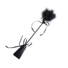 Fusta con Plumero Grande Negro