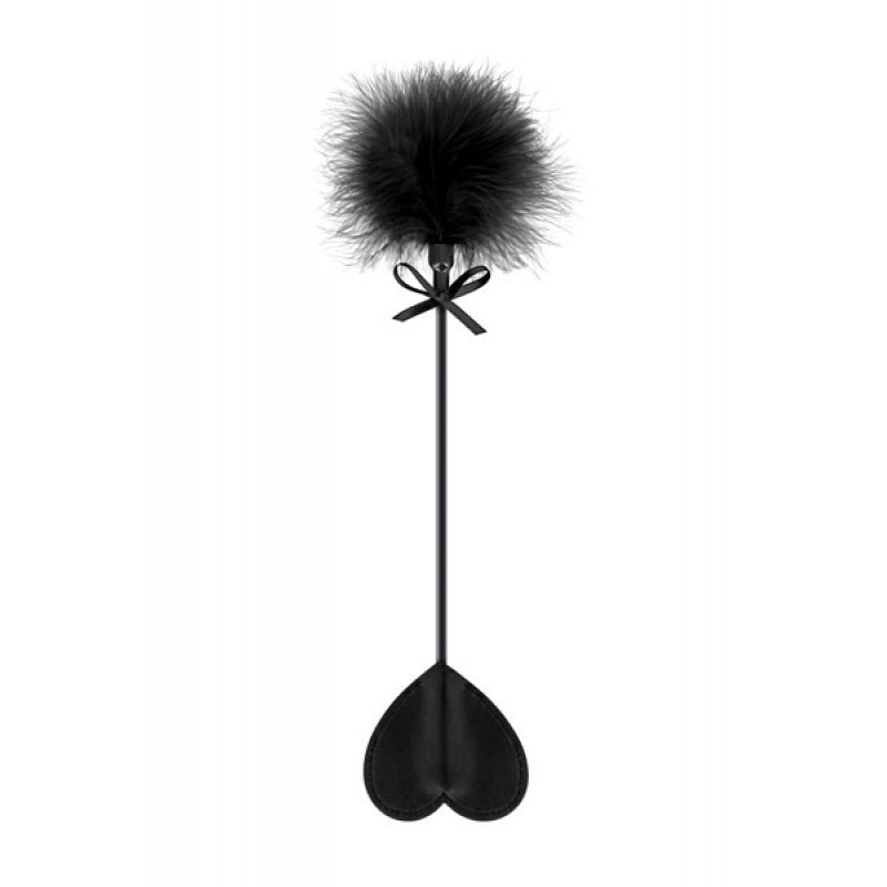 Fusta Con Plumero Sweet Caress Corazón Negro