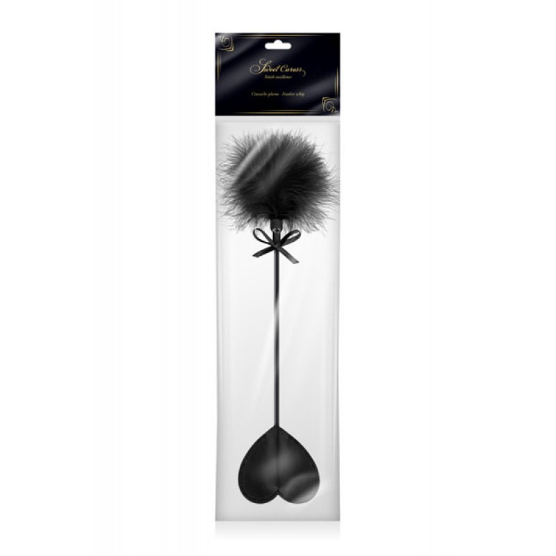 Fusta Con Plumero Sweet Caress Corazón Negro