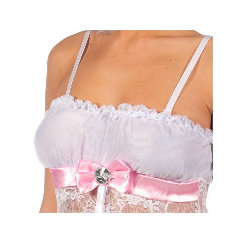 Chemise Y Tanga Blanco Tatiana