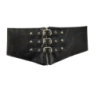 Cinturón Corset Elástico Negro Hebillas