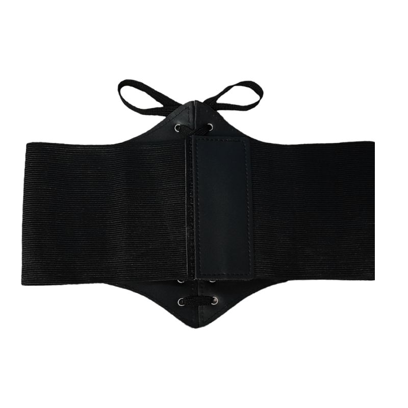 Cinturón Corset Elástico Negro Mate