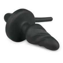 Cola de Perro Silicona Twist Negro L Easy Toys