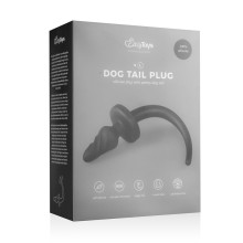 Cola de Perro Silicona Twist Negro L Easy Toys
