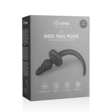 Cola de Perro Silicona Twist Negro S Easy Toys