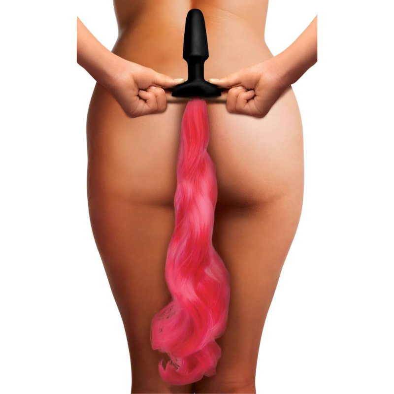 Cola De Pony Silicona Rosa Hot Pink Tailz