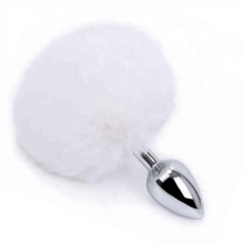 Cola Pompón Metal Blanco S