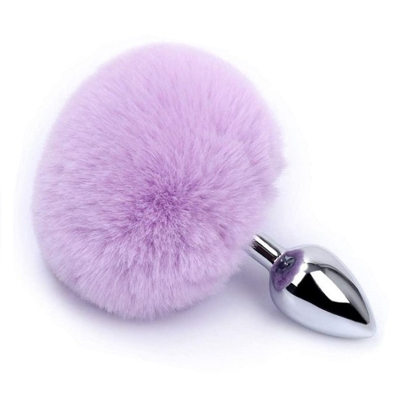 Cola Pompón Metal Pompón Lila S