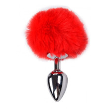 Cola Pompón Metal Rojo M Fluffy