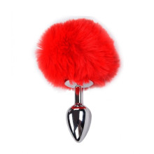 Cola Pompón Metal Rojo S Fluffy