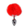 Cola Pompón Metal Rojo S Fluffy