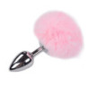 Cola Pompón Metal Rosa M Fluffy