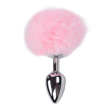 Cola Pompón Metal Rosa M Fluffy
