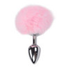 Cola Pompón Metal Rosa M Fluffy