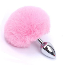 Cola Pompón Metal Rosa S