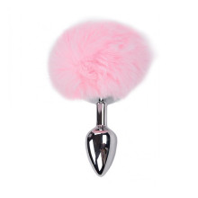 Cola Pompón Metal Rosa S Fluffy