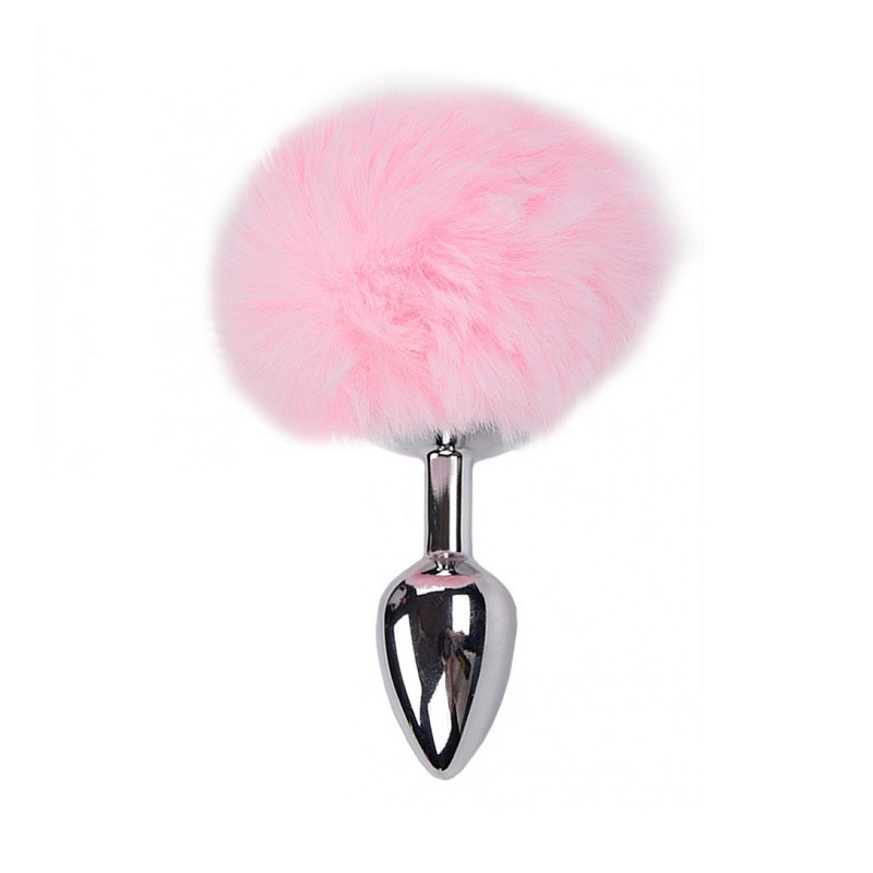Cola Pompón Metal Rosa S Fluffy