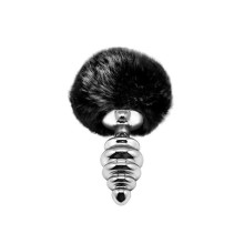 Cola Pompón Metal Twist Negro M Fluffy