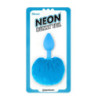 Cola Pompón Silicona Azul Neón S