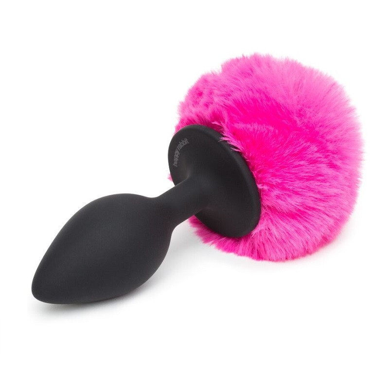 Cola Pompón Silicona Fucsia L