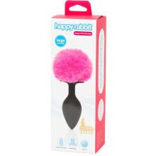 Cola Pompón Silicona Fucsia L