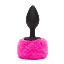 Cola Pompón Silicona Fucsia L