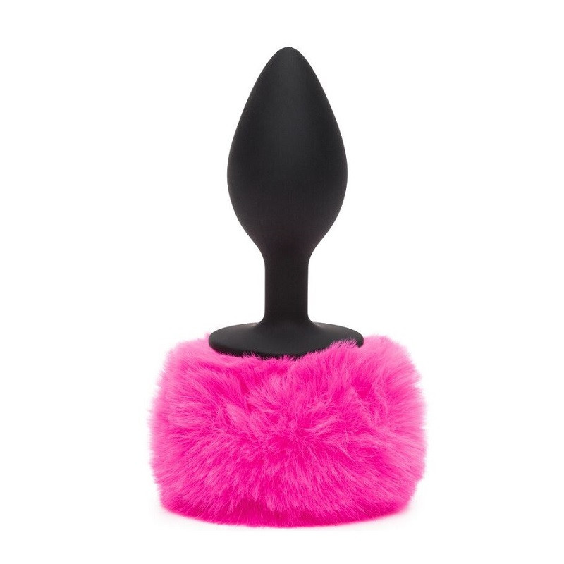 Cola Pompón Silicona Fucsia L