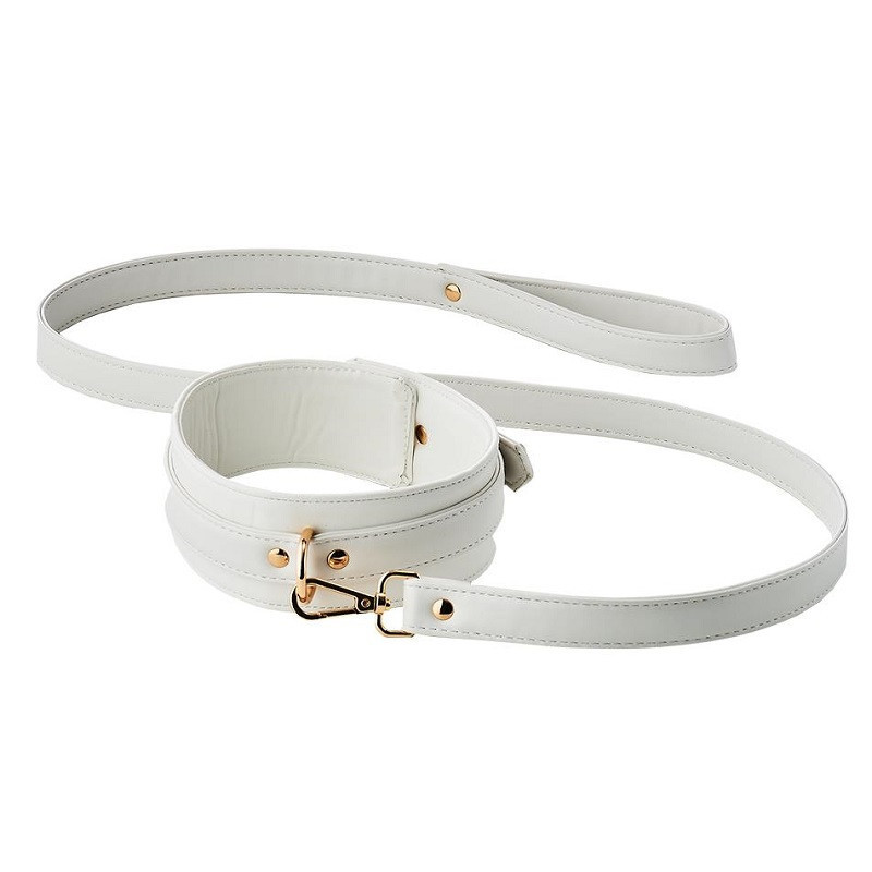 Collar Con Correa Blaze Elite Blanco