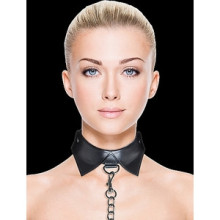 Collar con Correa Ouch Negro