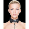 Collar con Correa Ouch Negro