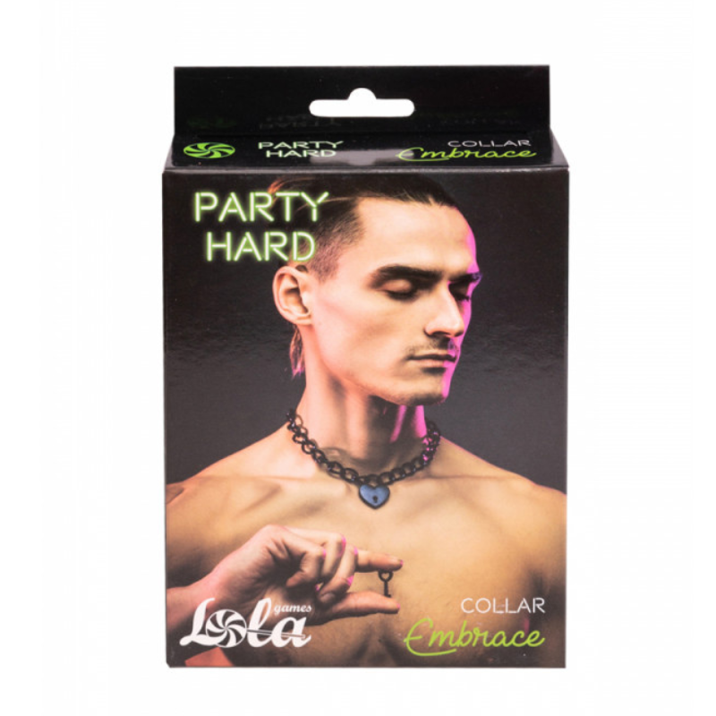 Collar Corazón Candado Lola Negro