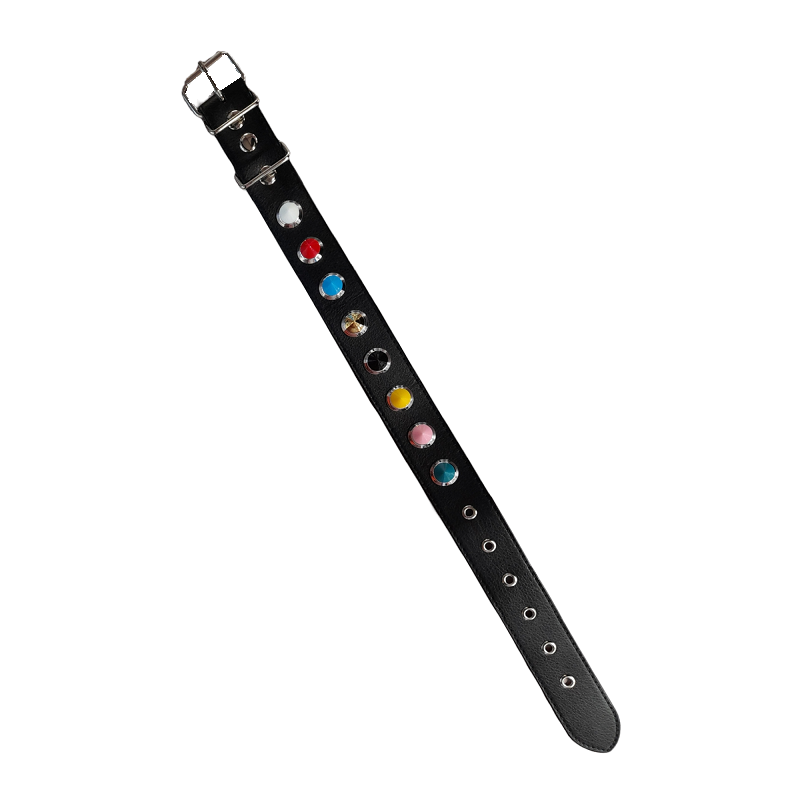 Collar Luxury Fetish Negro Pinchos Colores