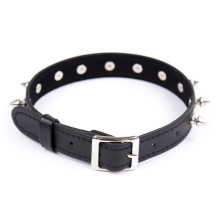 Collar Pinchos Plateados Fetish Addict