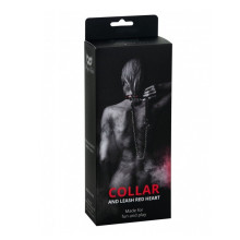 Collar Y Correa Argus Fetish Corazones Rojos